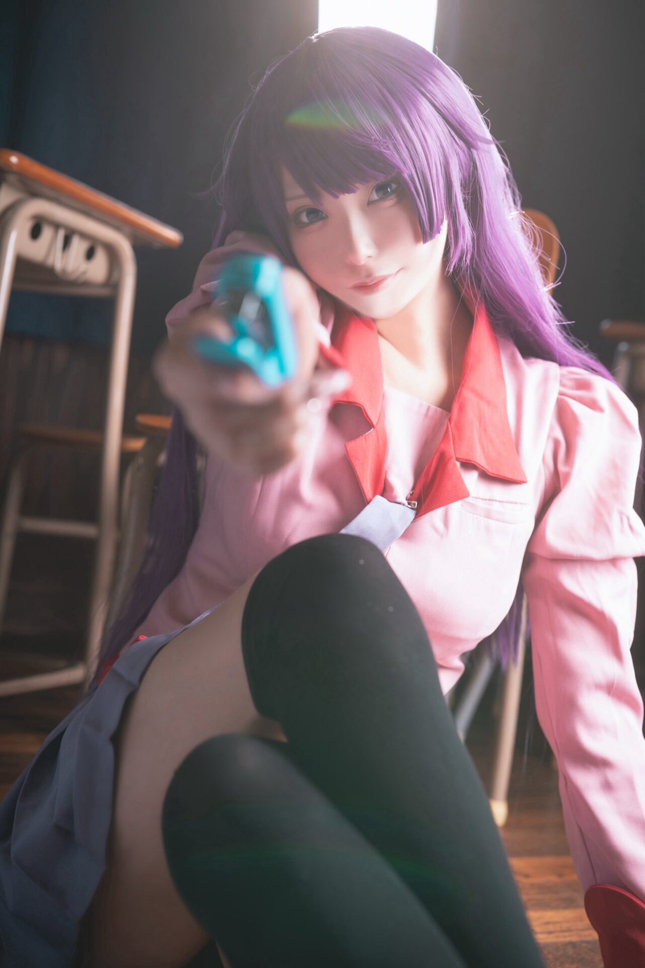 戦場ヶ原ひたぎのコスプレをする巫月さん