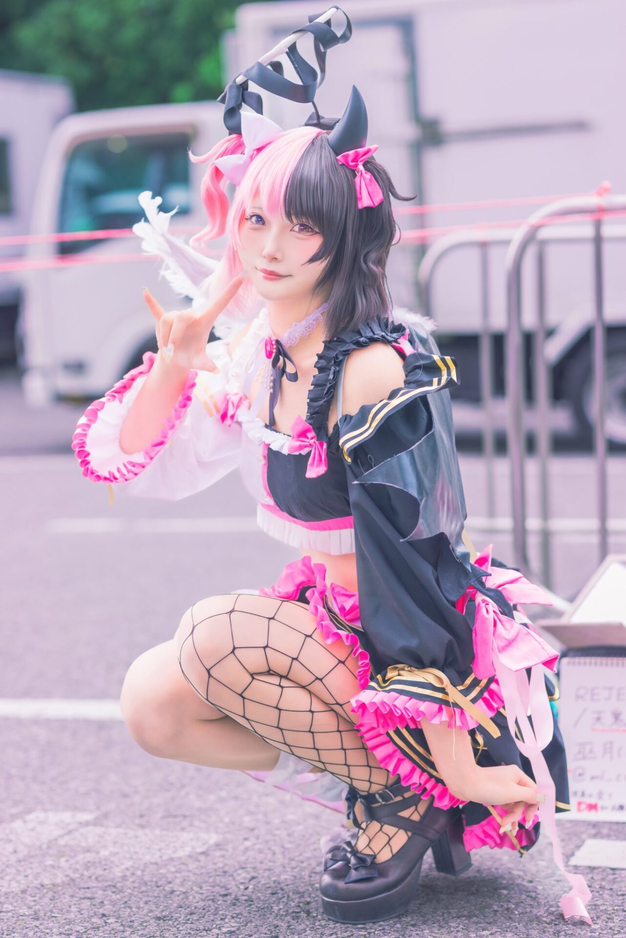 天鬼ぷるるのコスプレをする巫月さん