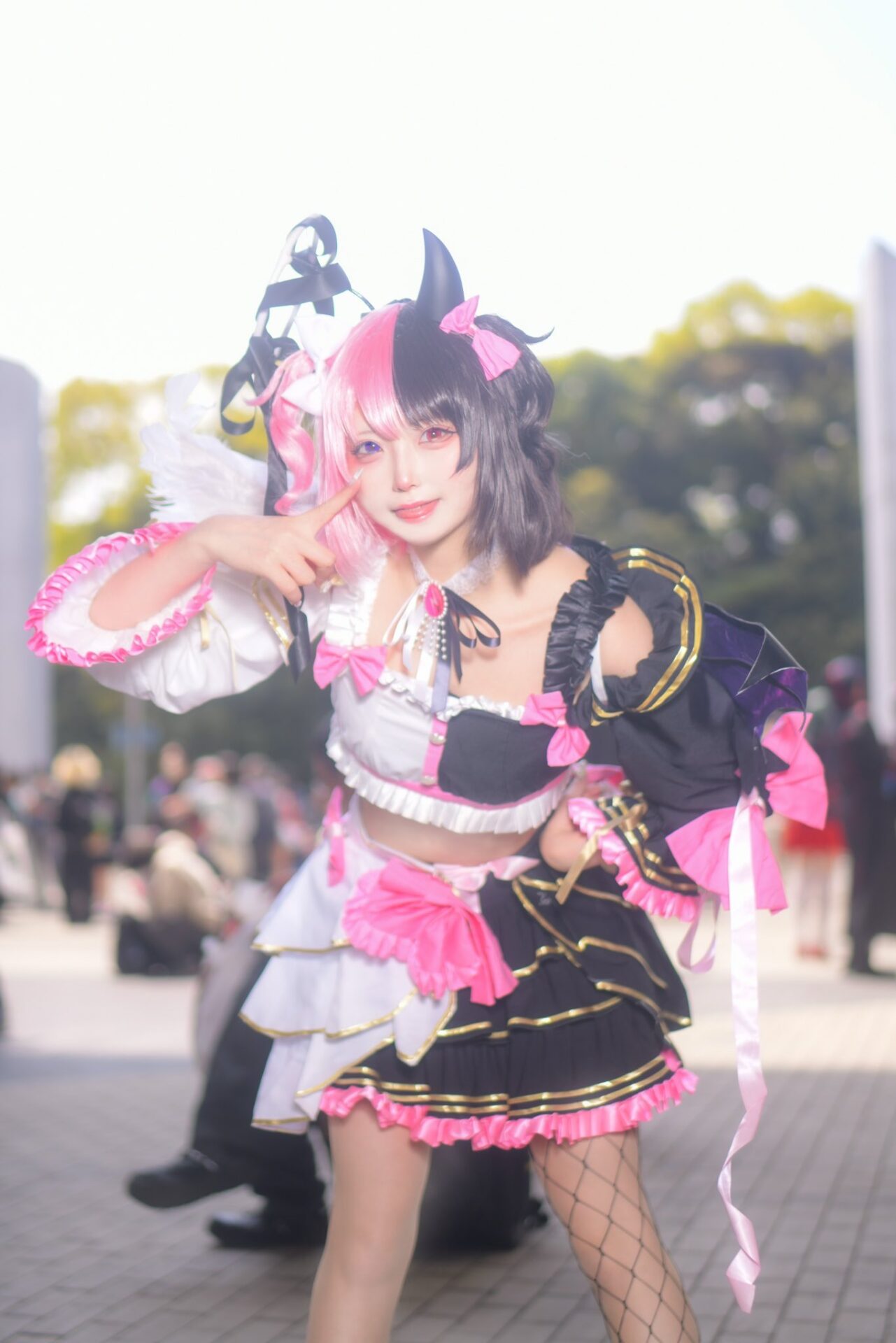 天鬼ぷるるのコスプレをする巫月さん