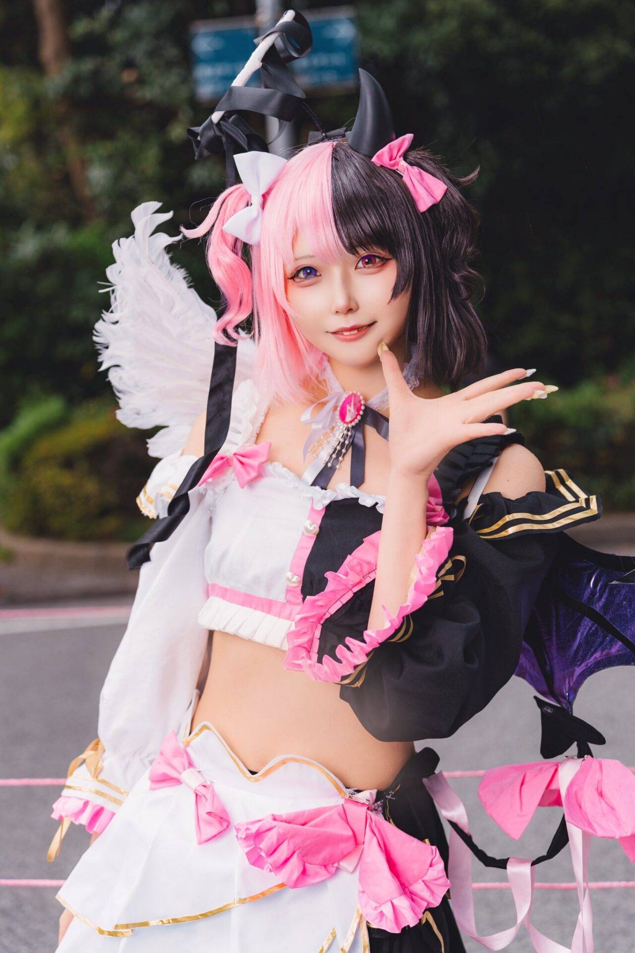 天鬼ぷるるのコスプレをする巫月さん