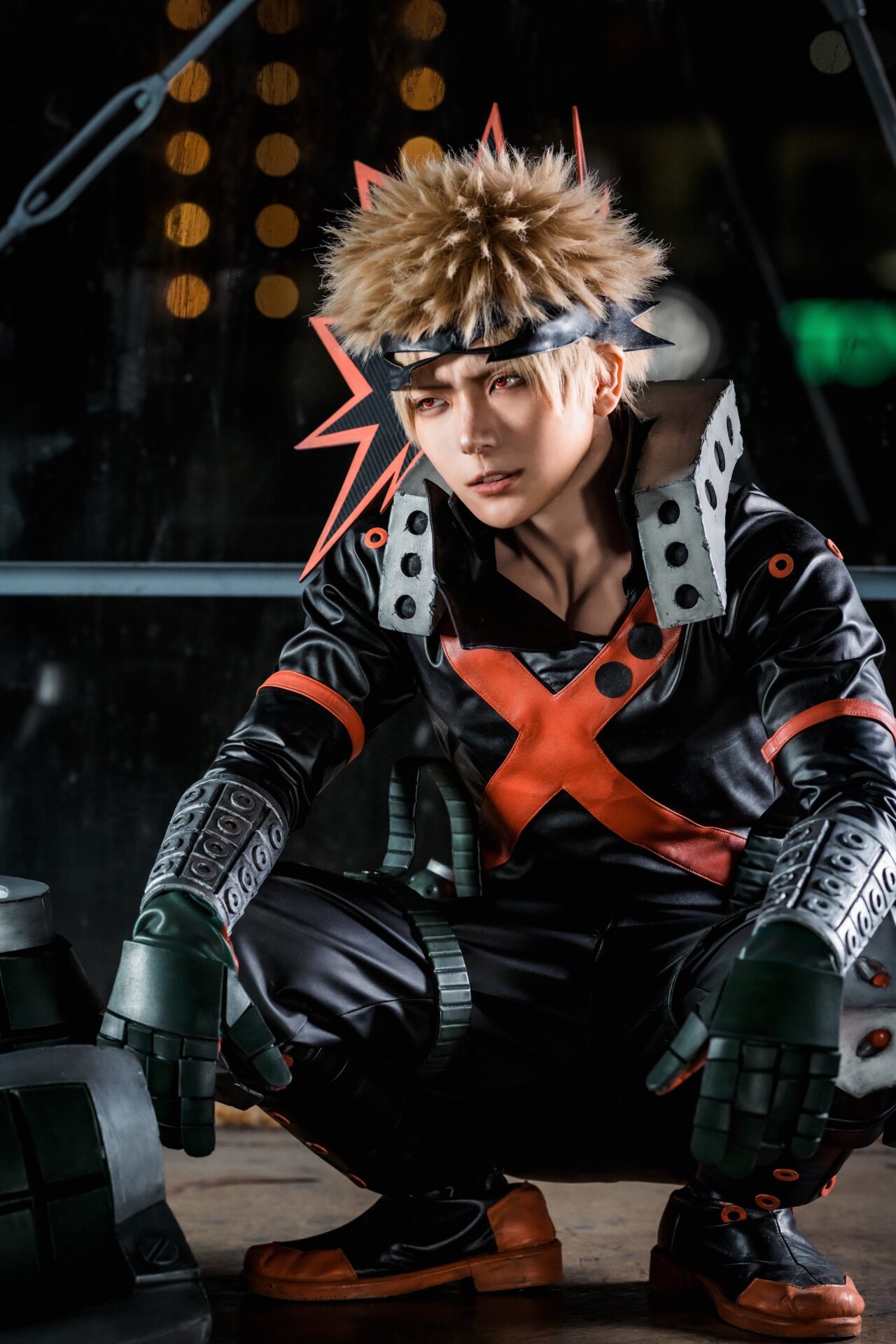 爆豪勝己のコスプレをするるこさん