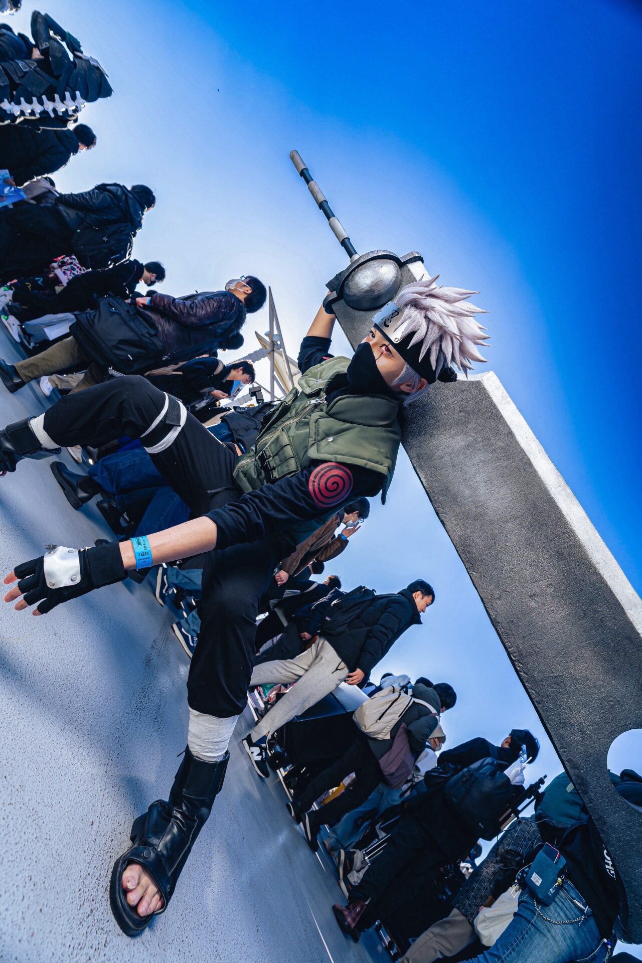 はたけカカシのコスプレをするゆきさん