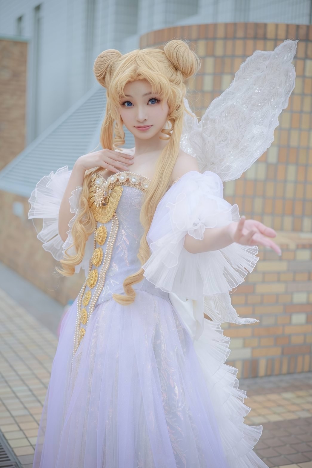 月野うさぎのコスプレをするサリエさん
