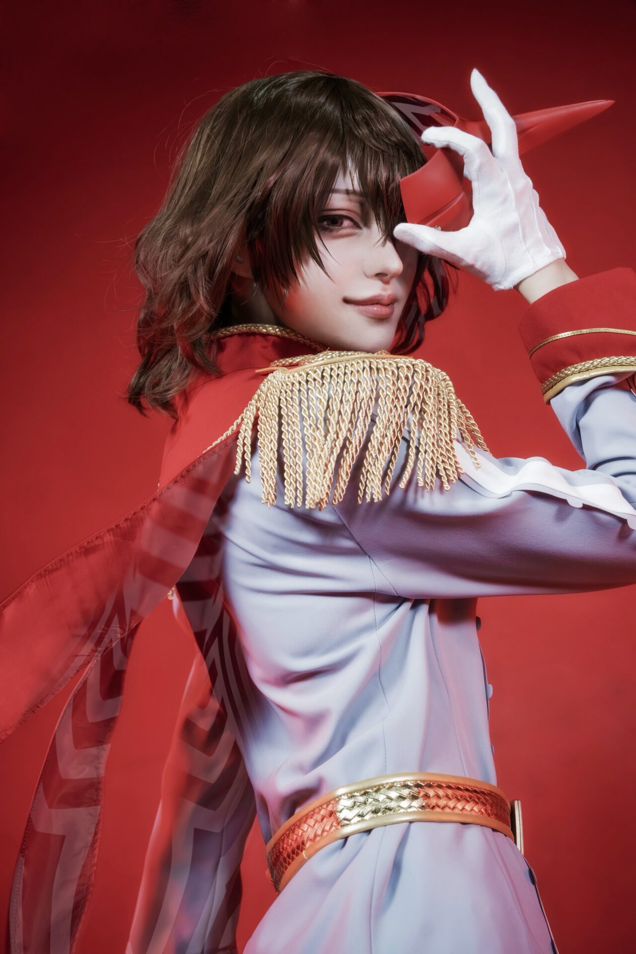 クロウのコスプレをする慧さん