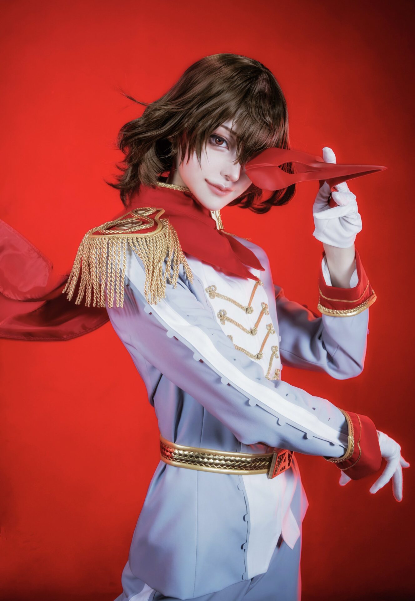 クロウのコスプレをする慧さん