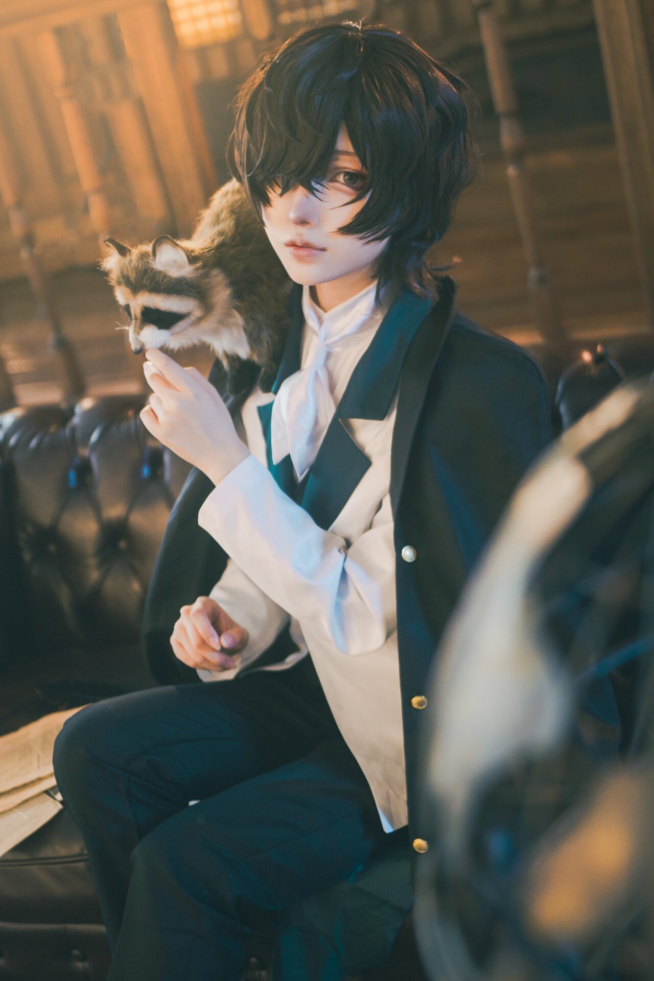 ポオのコスプレをする慧さん