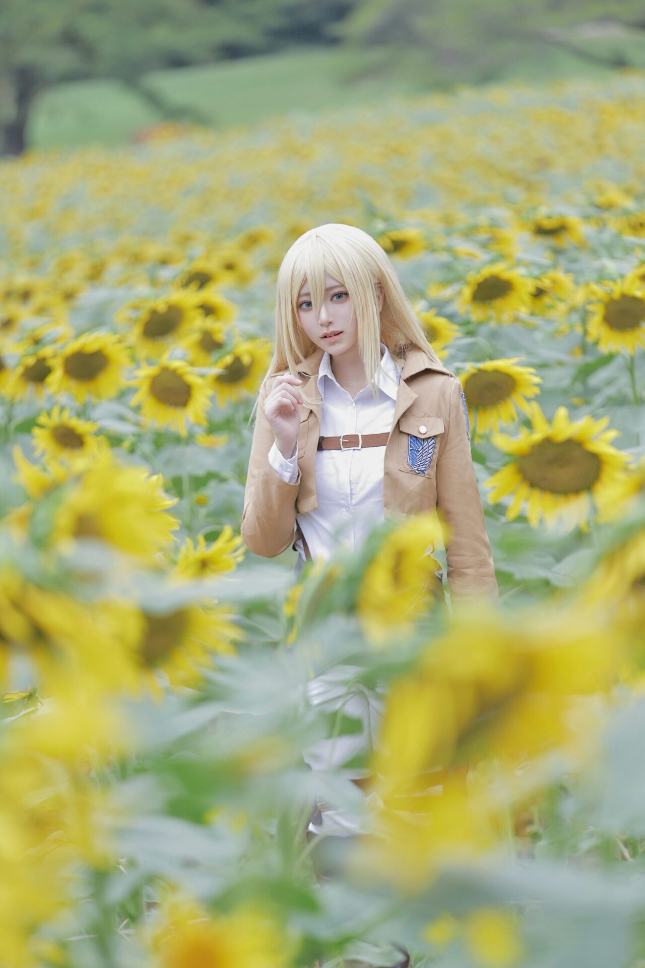 ヒストリア・レイスのコスプレをするりるあさん