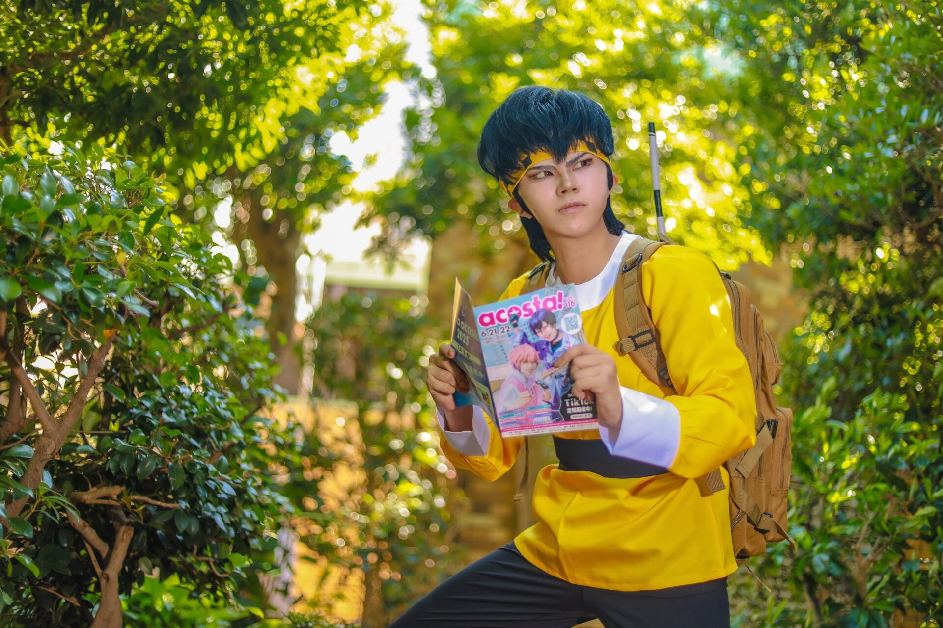 響良牙のコスプレをするばけさん