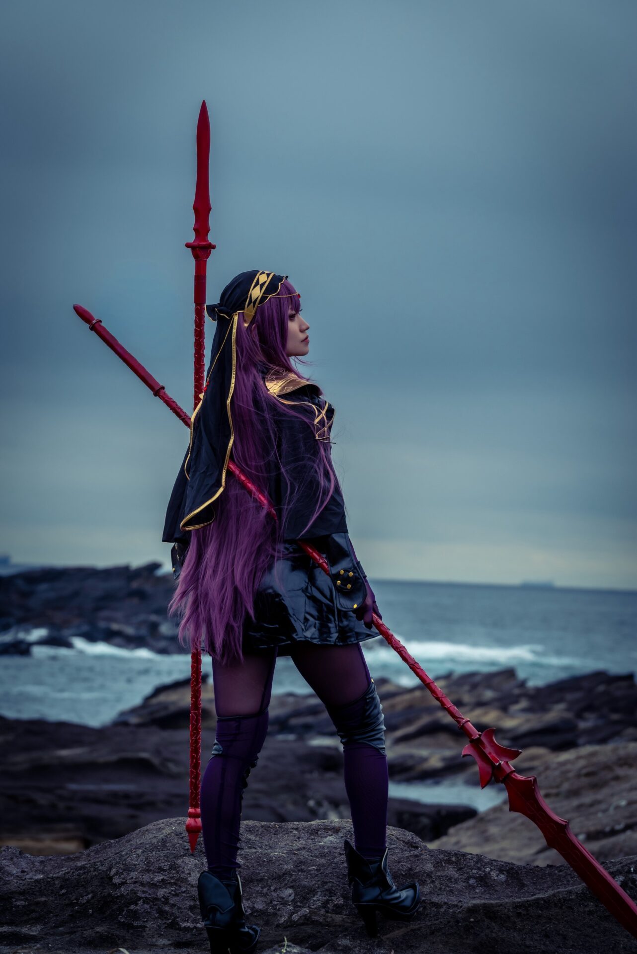 コスプレタイムズ | コスプレイヤー【ましょこ】|快活で勇ましい頼れる剣豪「宮本武蔵」コスプレ - IMG_9013 スカサハのコスプレをするましょこさん