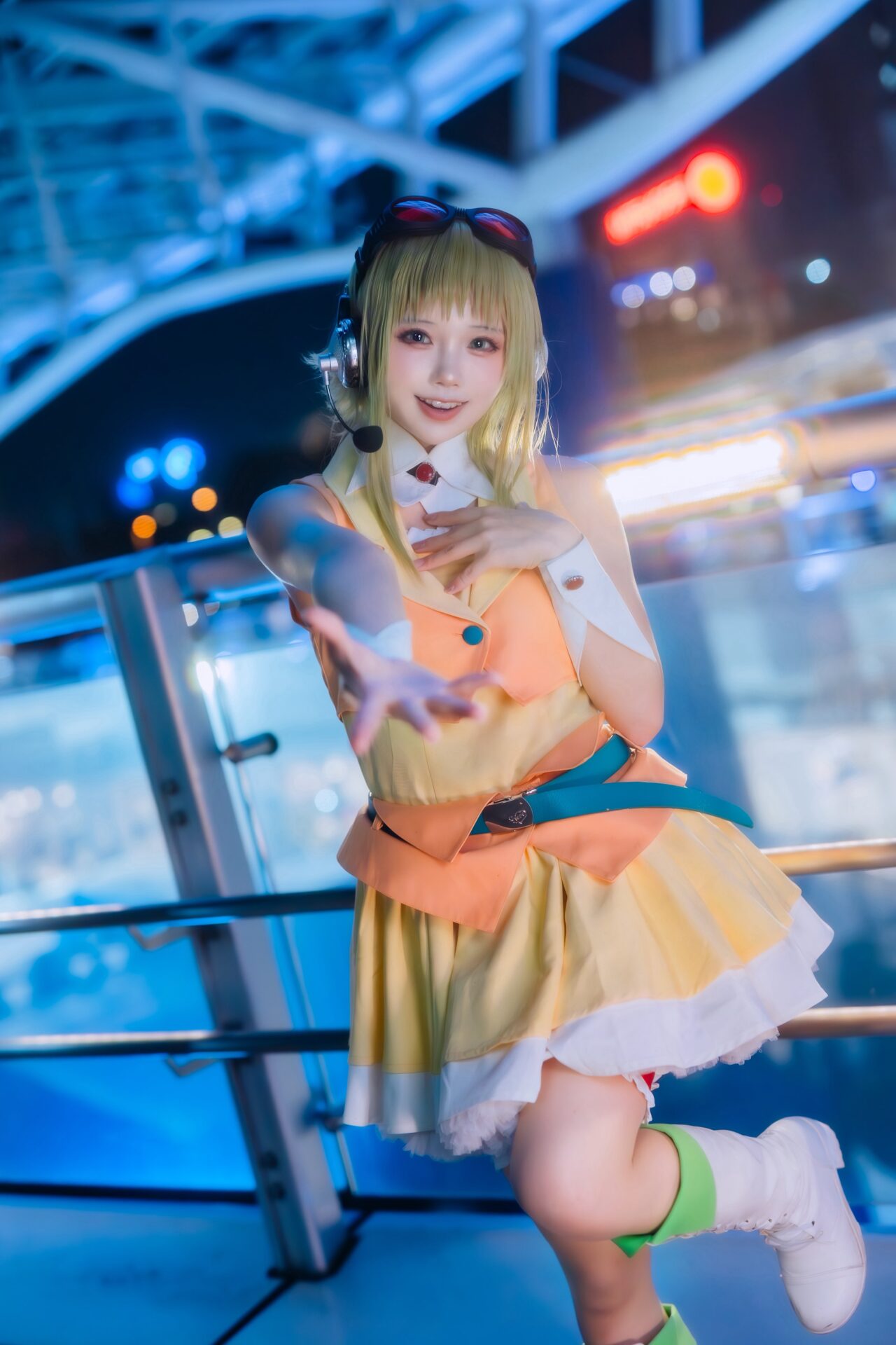 GUMIのコスプレをするちゃまゑもんさん