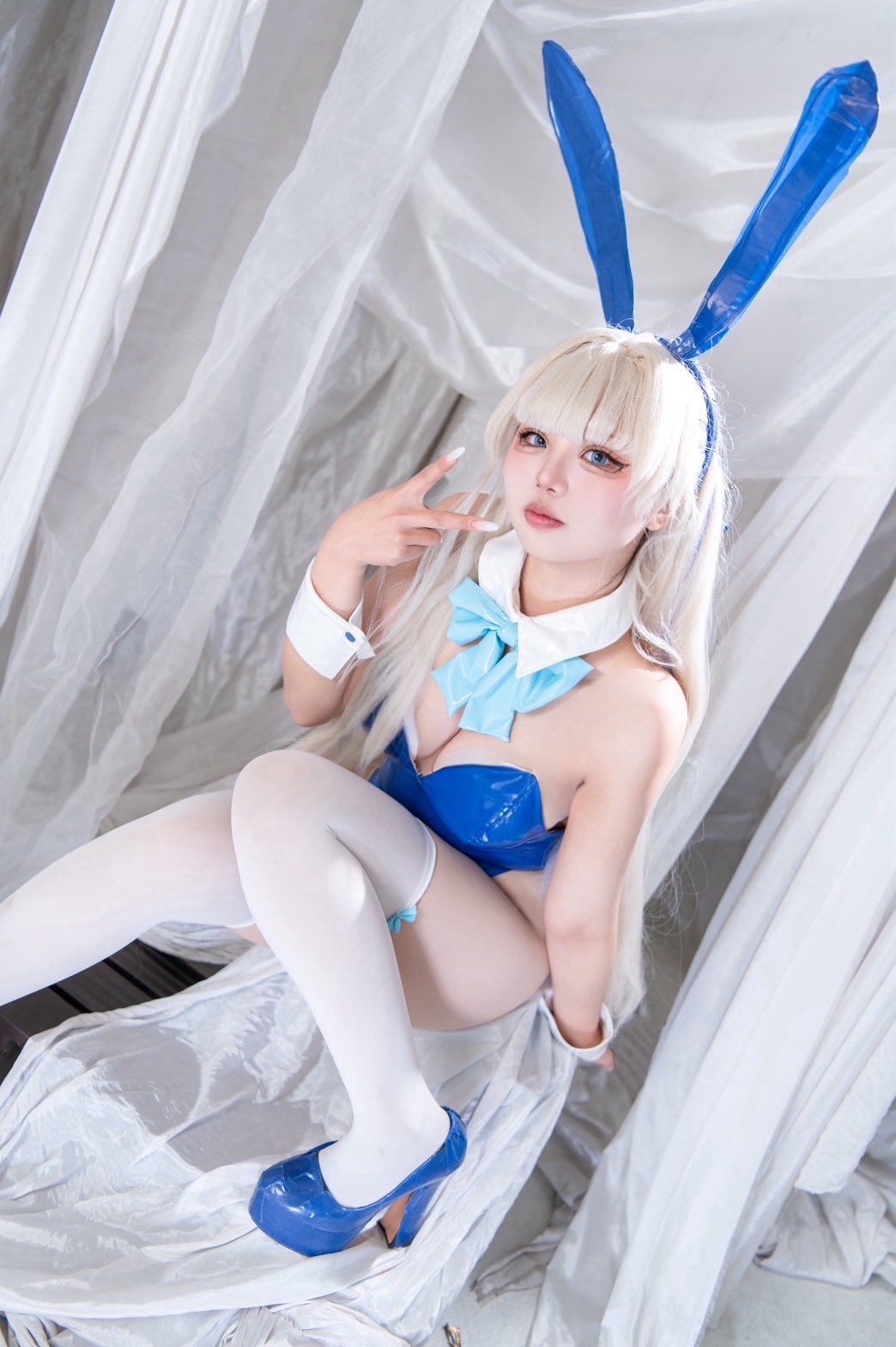 トキのコスプレをする天羽ひまりさん