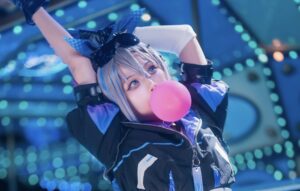 コスプレタイムズ | コスプレイヤー【桃猫りんご】｜銀髪のゲーム大好き美少女ハッカー「銀狼」コスプレ - IMG_9215