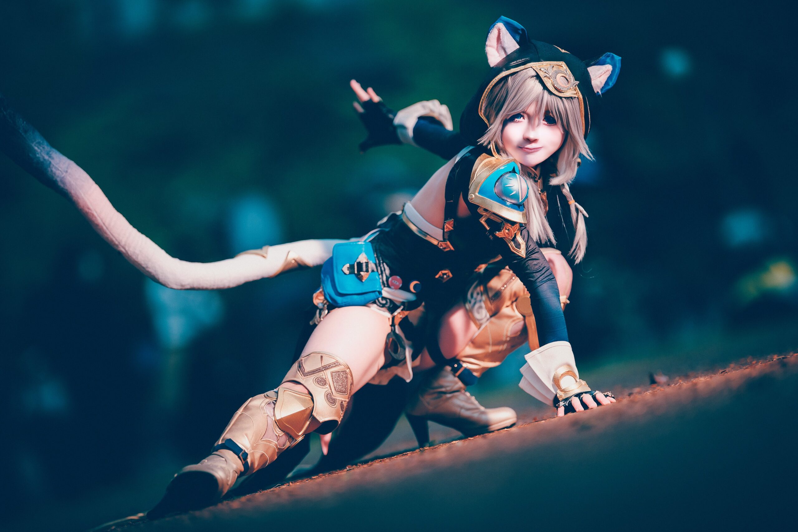 サフェルのコスプレをする桃猫りんごさん