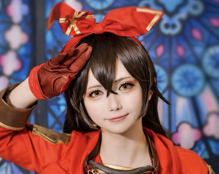 コスプレタイムズ | コスプレイヤー【如月こめ】｜モンドの明朗快活な赤い美少女偵察騎士「アンバー」コスプレ - IMG_9222