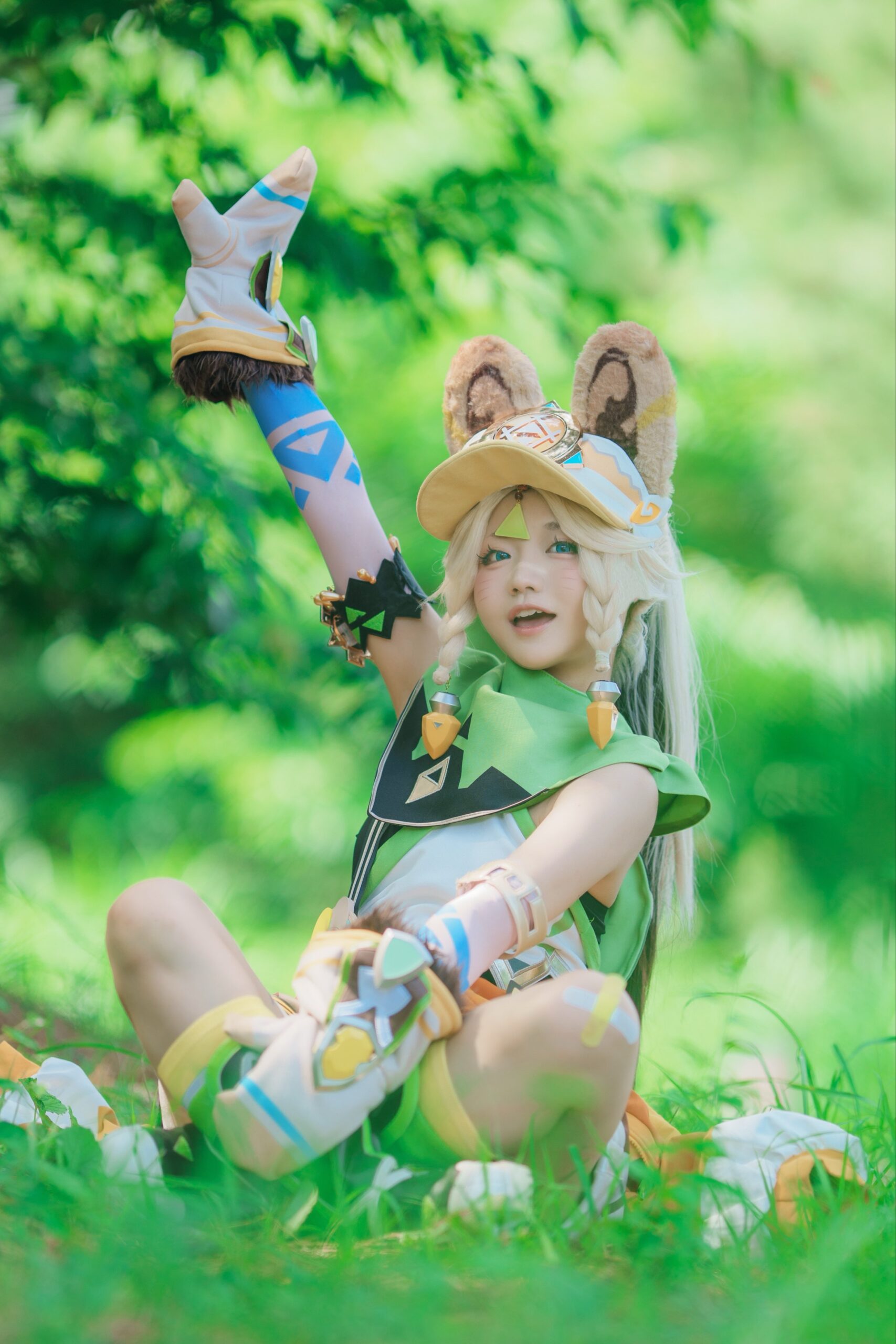 カチーナのコスプレをする百越らいさん