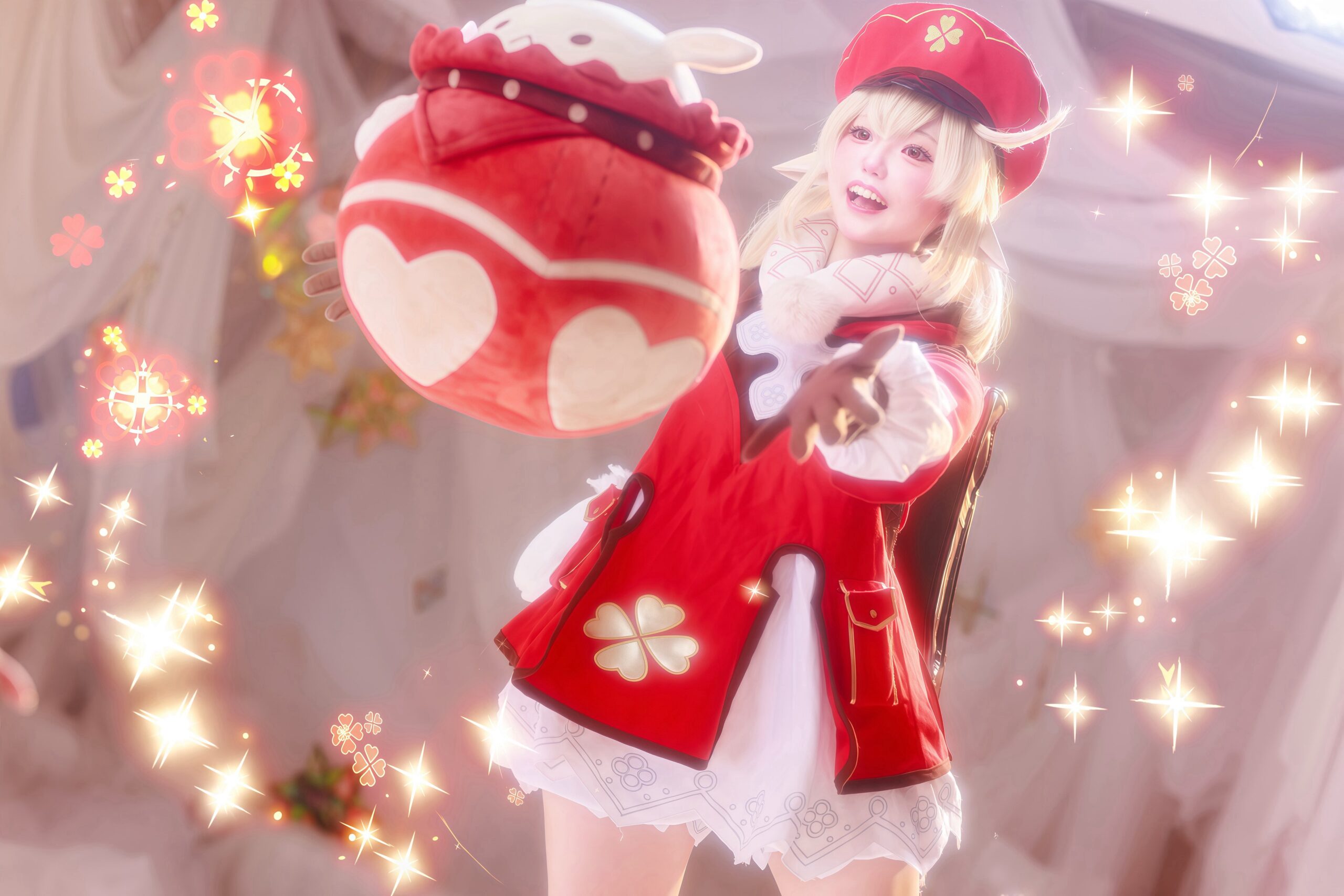 クレーのコスプレをするぽちゃこさん
