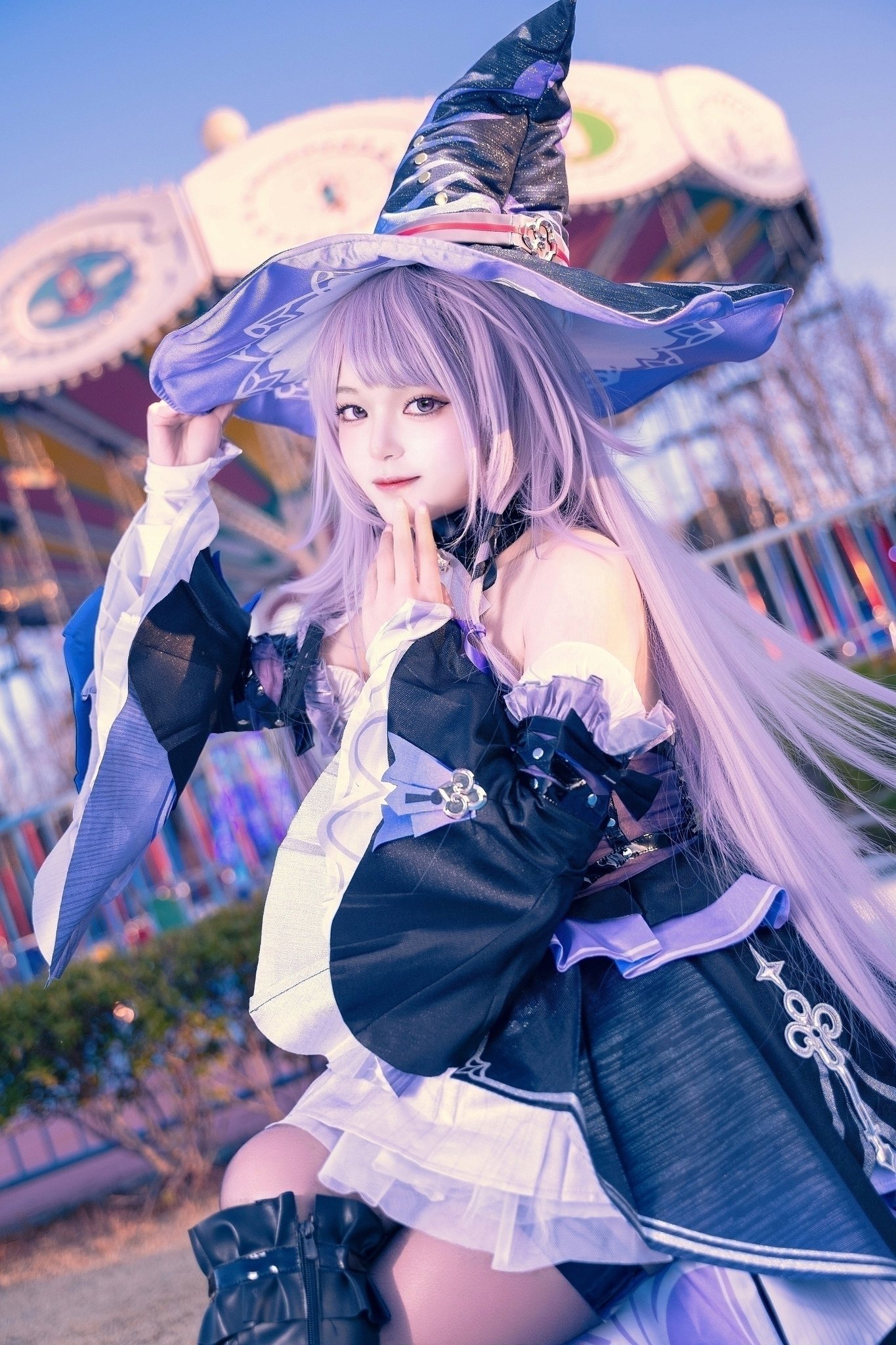 マダム・ヘルタのコスプレをする雪さん