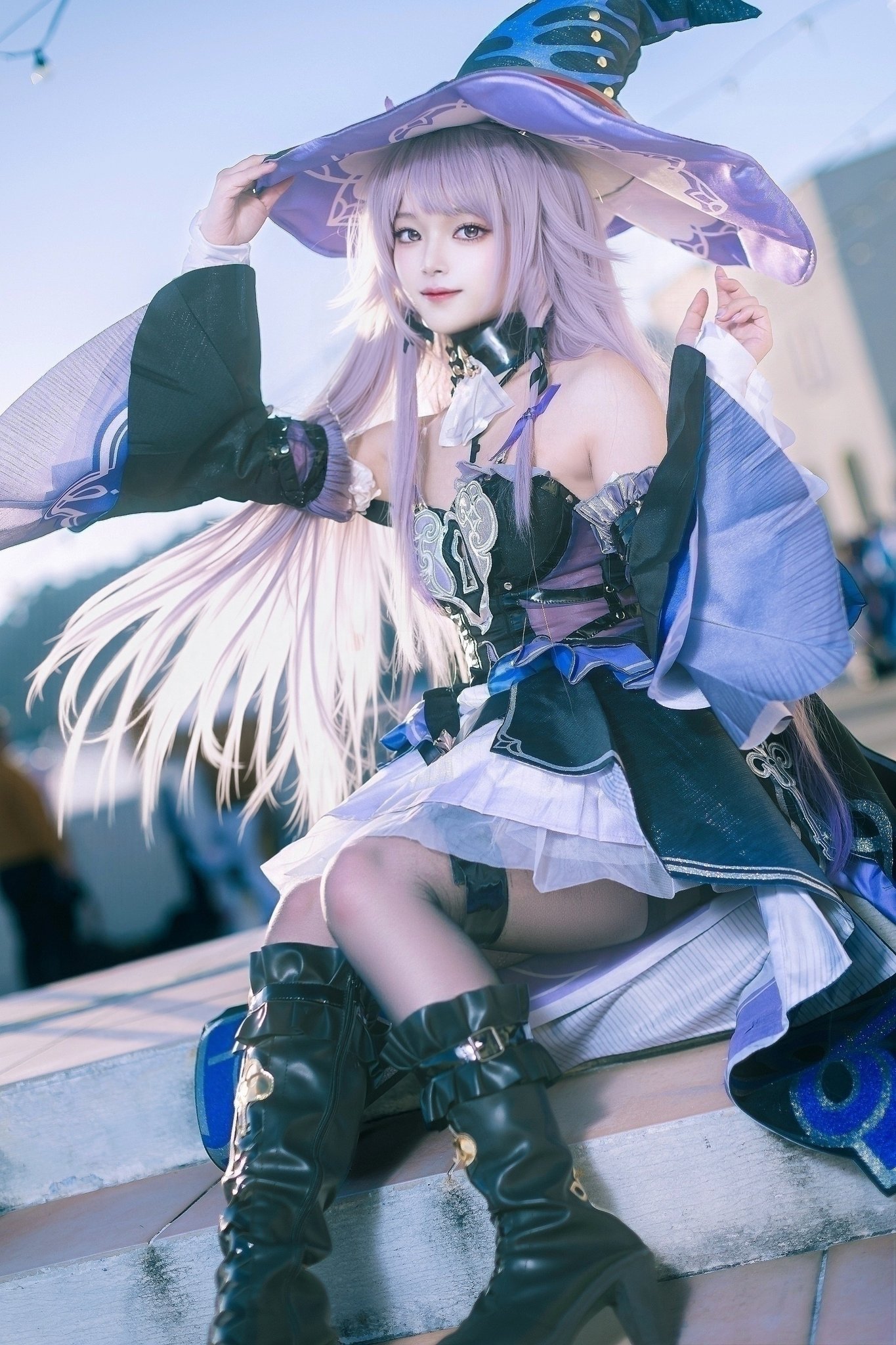 マダム・ヘルタのコスプレをする雪さん