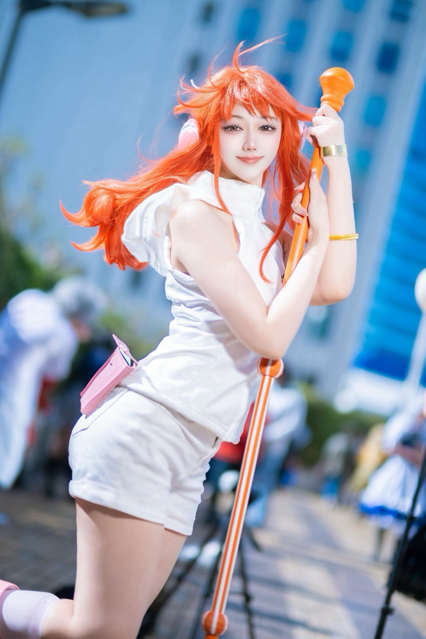 ナミのコスプレをする白花はるさん