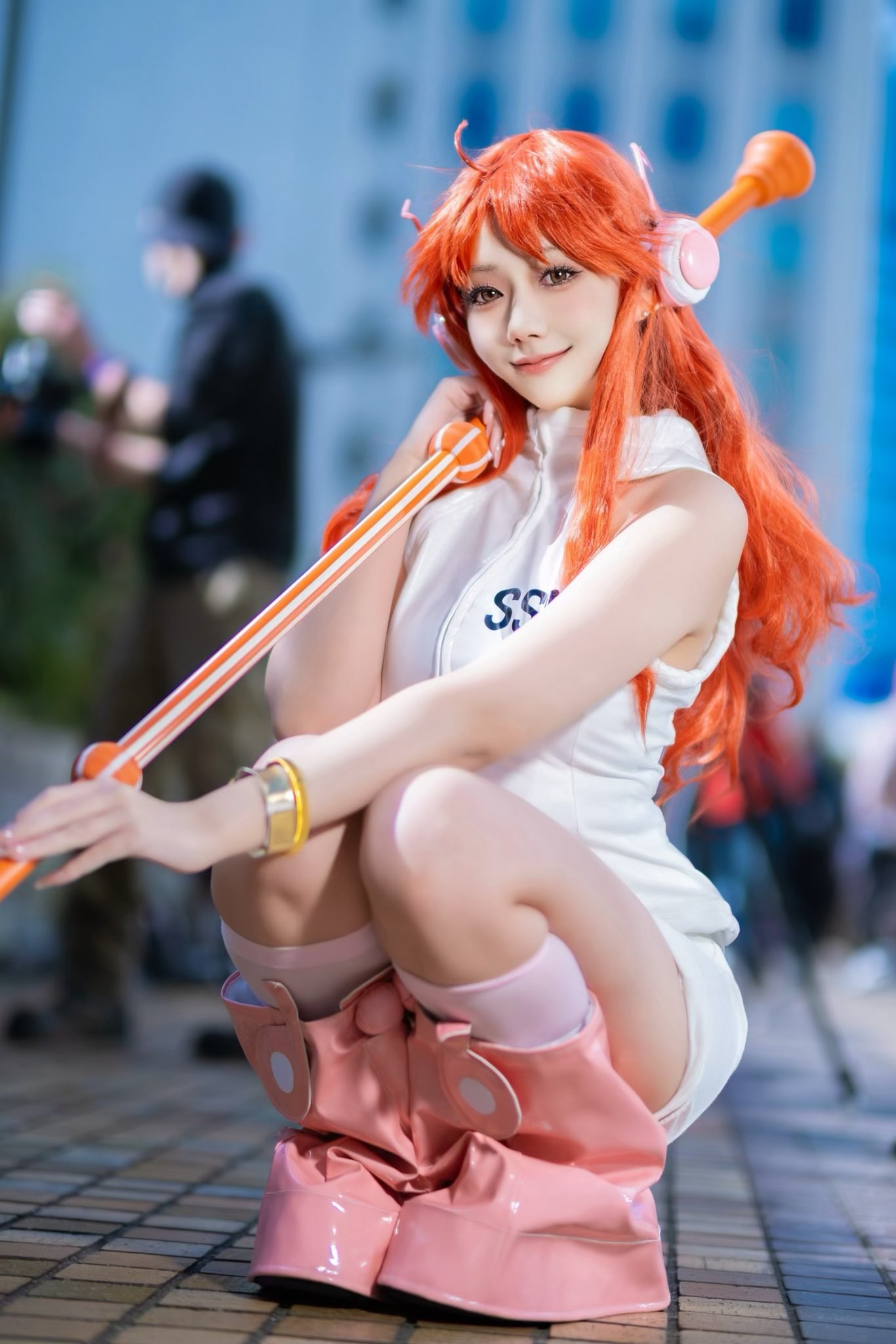 ナミのコスプレをする白花はるさん
