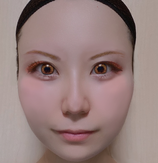 メイク　かぐや　ツリ目　コスプレ　女の子