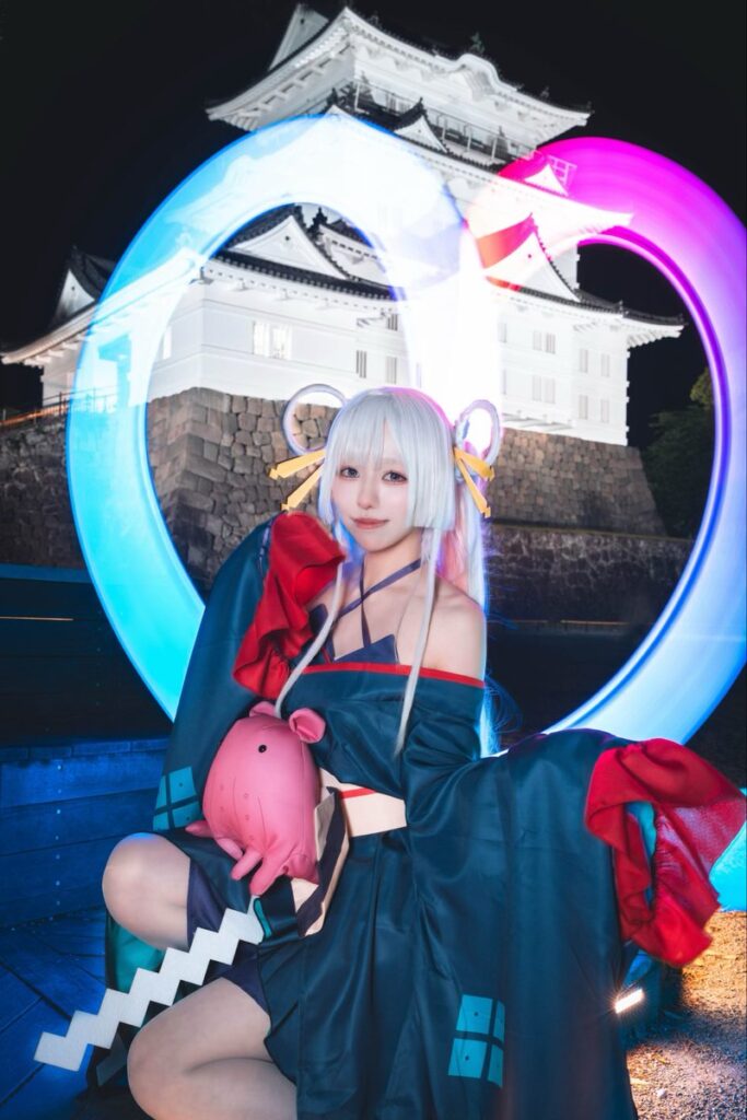 恐竜こわい　レイヤー　コスプレ　ヤチヨ