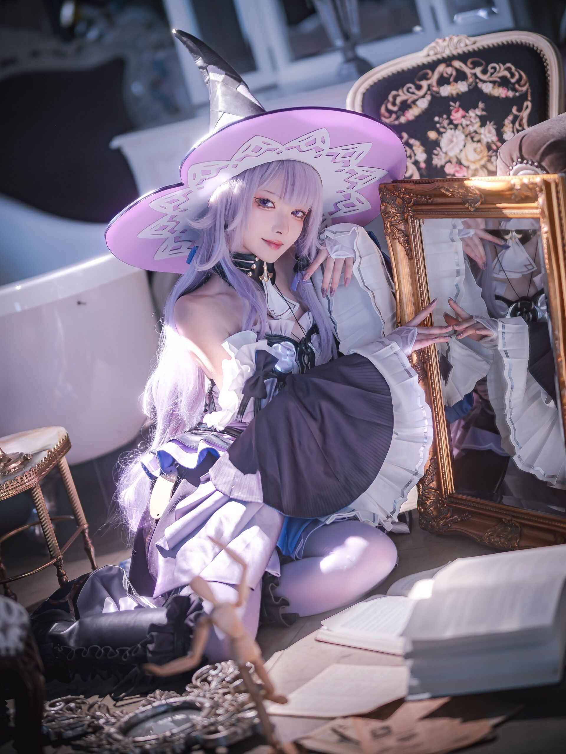 マダムヘルタのコスプレをする幸まるさん