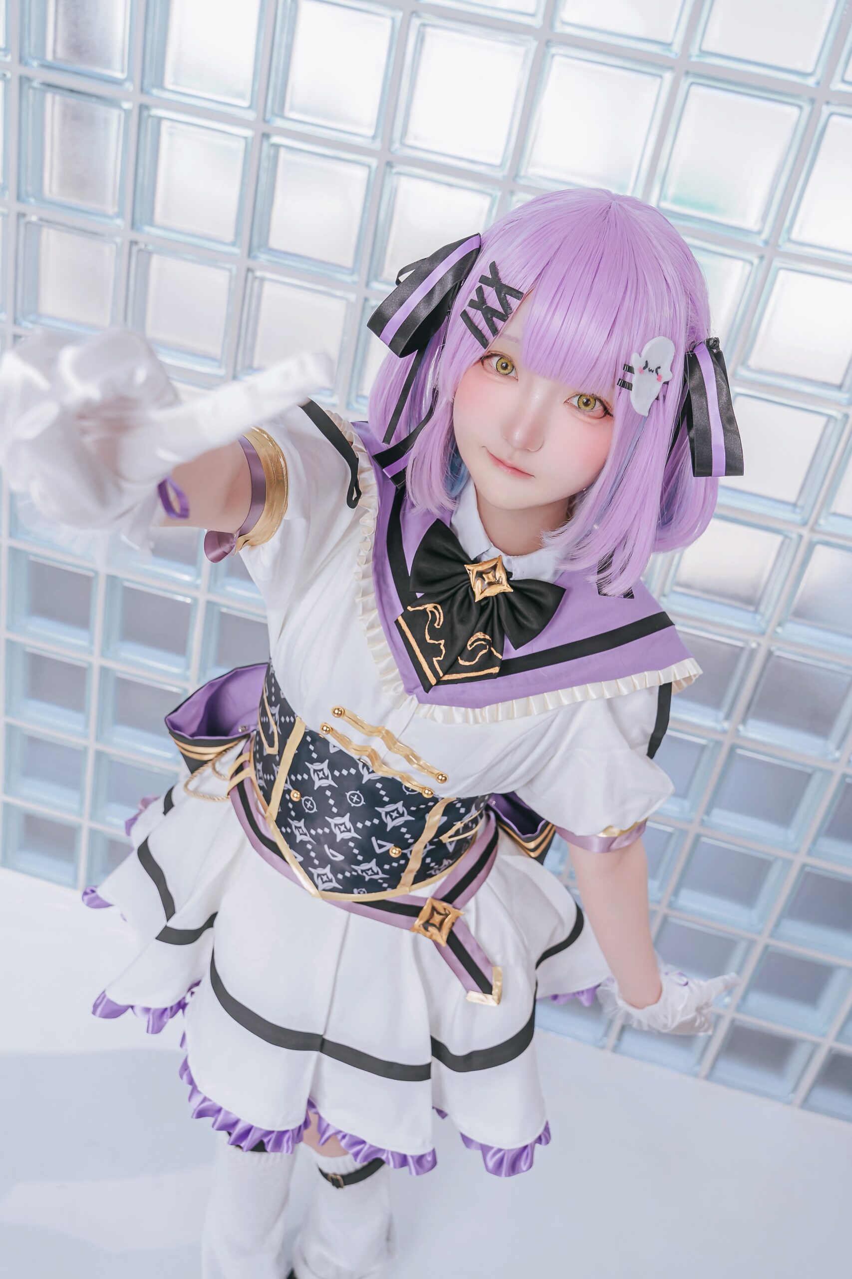 コスプレイヤー【しきぶ】|ゲーム大好き紫髪の美少女VTuber「紫宮るな」コスプレ