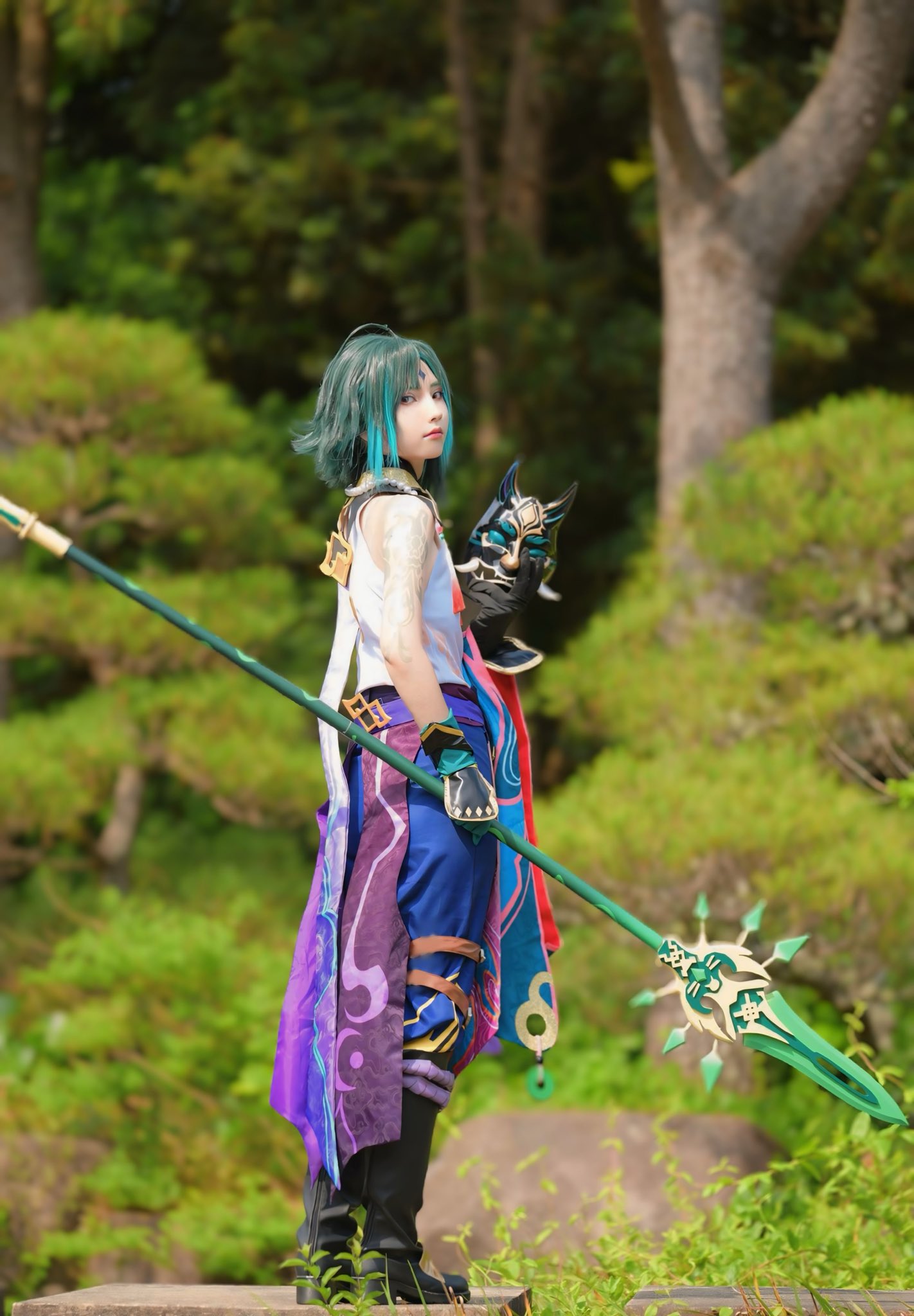 魈のコスプレをするルシエルさん
